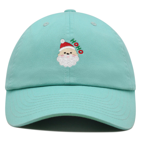 Santa Claus Face Premium Dad Hat Embroidered Baseball Cap Christmas Gift