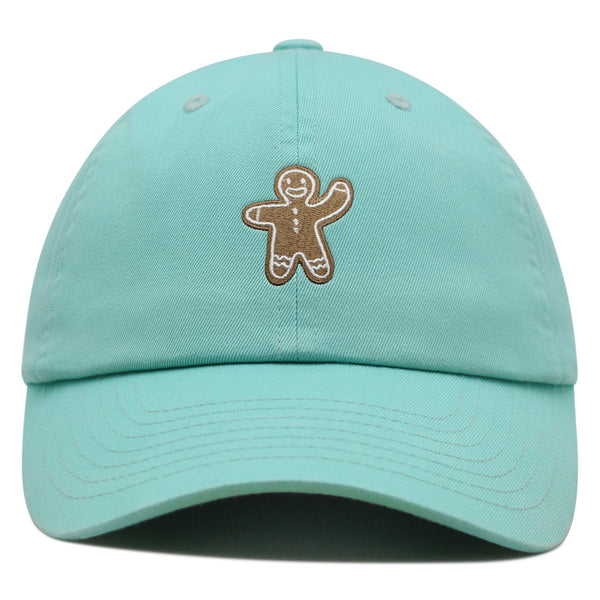 Gingerbread Man Premium Dad Hat Embroidered Baseball Cap Holiday Cookie