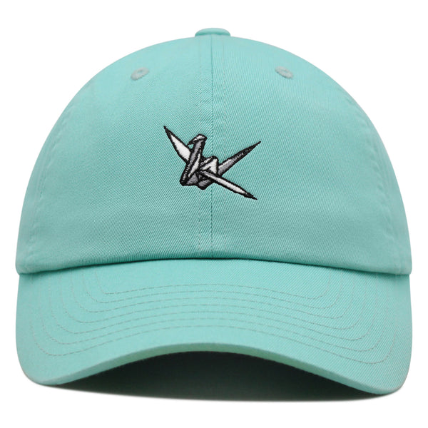 Origami Crane Premium Dad Hat Embroidered Baseball Cap Paper Swan