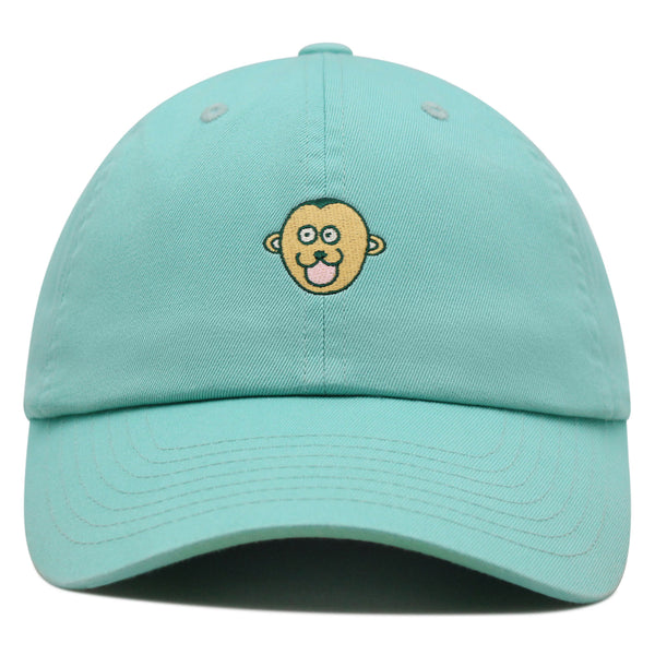 Monkey Face Premium Dad Hat Embroidered Baseball Cap Zoo Animal