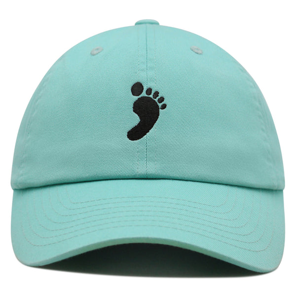 Footprint Premium Dad Hat Embroidered Baseball Cap Feet