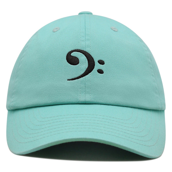 Bass Clef Premium Dad Hat Embroidered Baseball Cap Music Symbol