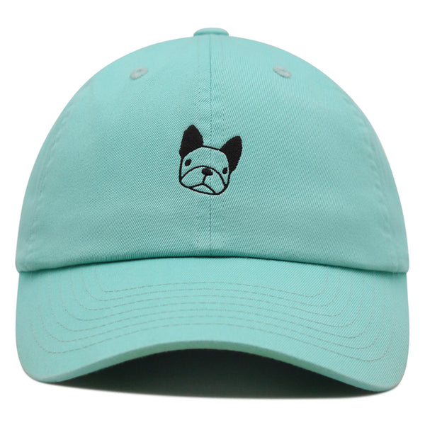 Dog Face Premium Dad Hat Embroidered Baseball Cap Puppy French Bulldog