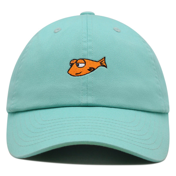 Funny Fish Premium Dad Hat Embroidered Baseball Cap Jokes Memes