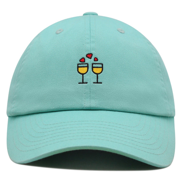 Champagne  Premium Dad Hat Embroidered Baseball Cap Glasses