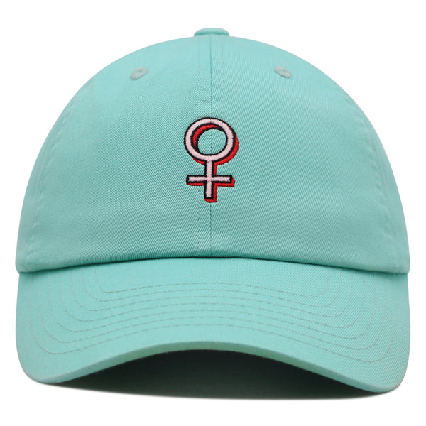 Female Gender Symbol Premium Dad Hat Embroidered Baseball Cap Tattoo