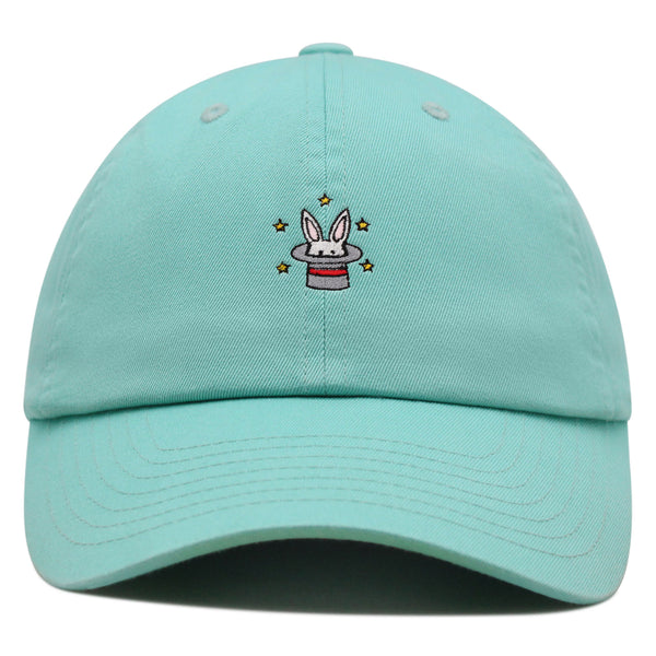 Magic Bunny in Hat Premium Dad Hat Embroidered Baseball Cap Magician