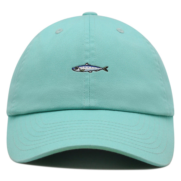 Sardines Premium Dad Hat Embroidered Baseball Cap Bait Fishing