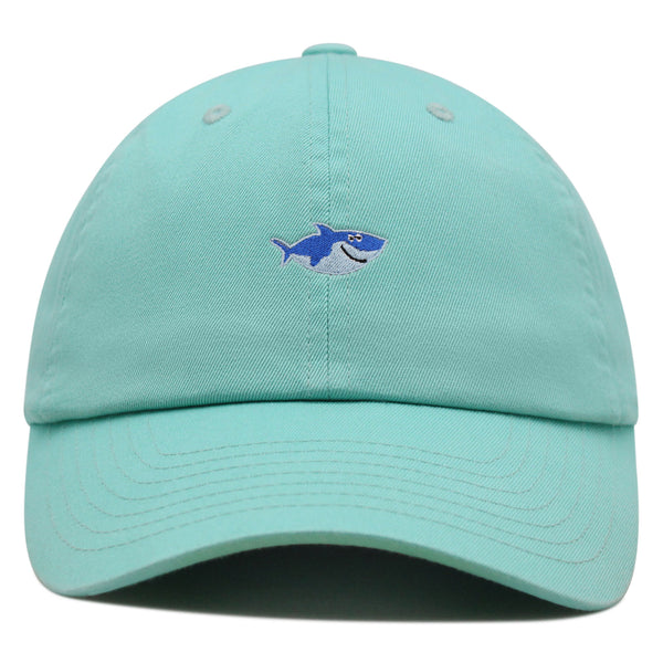 Cute Shark Premium Dad Hat Embroidered Baseball Cap Ocean Father