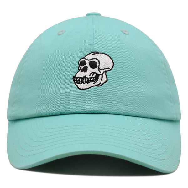 Gorilla Skull Premium Dad Hat Embroidered Baseball Cap Skelton