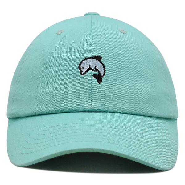 Dolphin Premium Dad Hat Embroidered Baseball Cap Ocean Cute