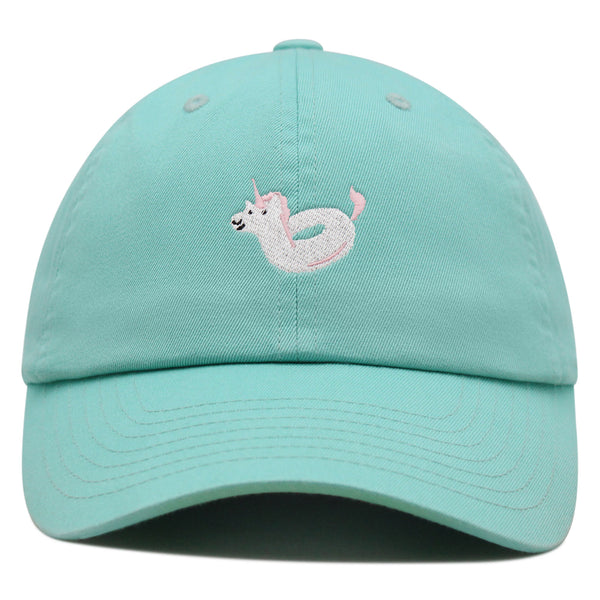 Unicorn Floaty Premium Dad Hat Embroidered Baseball Cap Swim