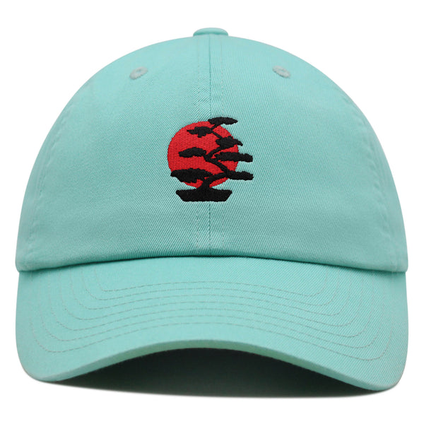 Bonsai Tree Premium Dad Hat Embroidered Baseball Cap Japanese