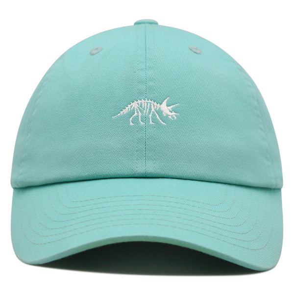 Dinosaur Fossil Skeleton Premium Dad Hat Embroidered Baseball Cap Skull