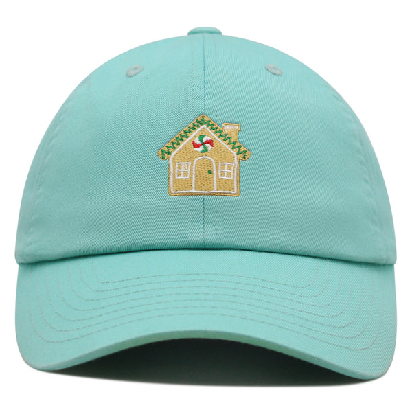 Gingerbread House  Premium Dad Hat Embroidered Baseball Cap Holiday