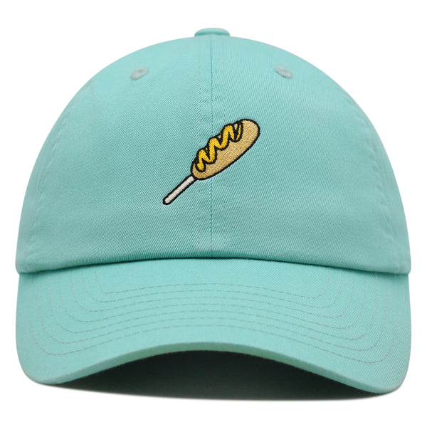 Corndog Premium Dad Hat Embroidered Baseball Cap Foodie