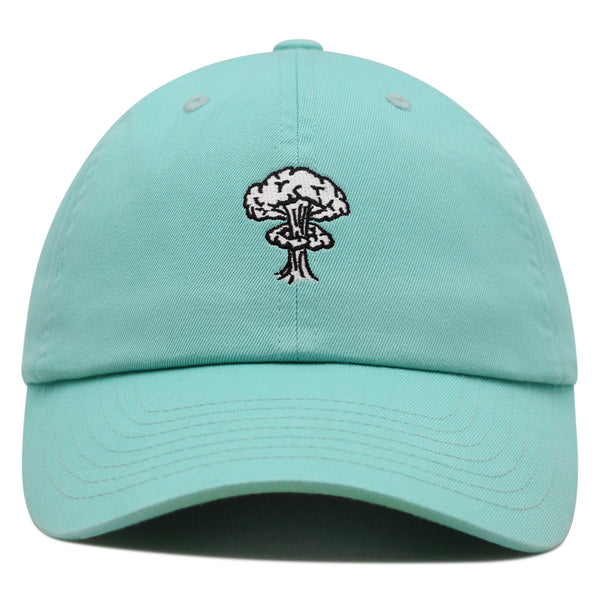 Mushroom Cloud  Explosion Premium Dad Hat Embroidered Baseball Cap Nuclear