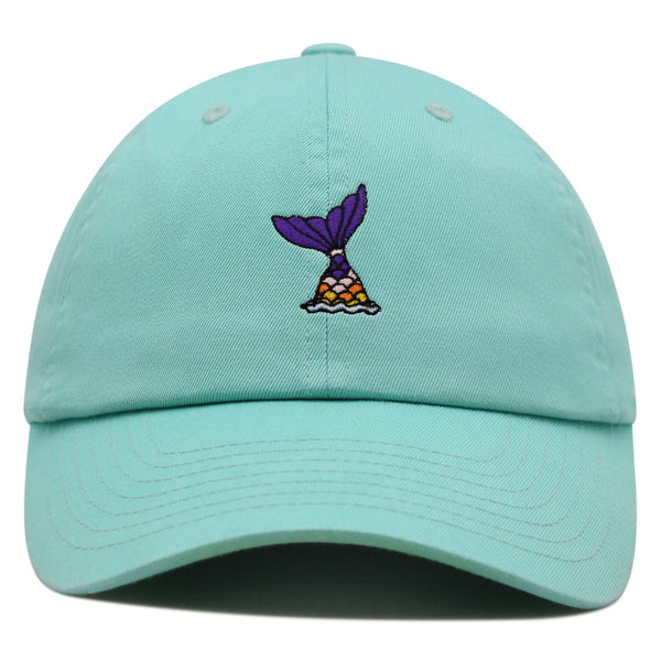 Mermaid Tail Premium Dad Hat Embroidered Baseball Cap Cute