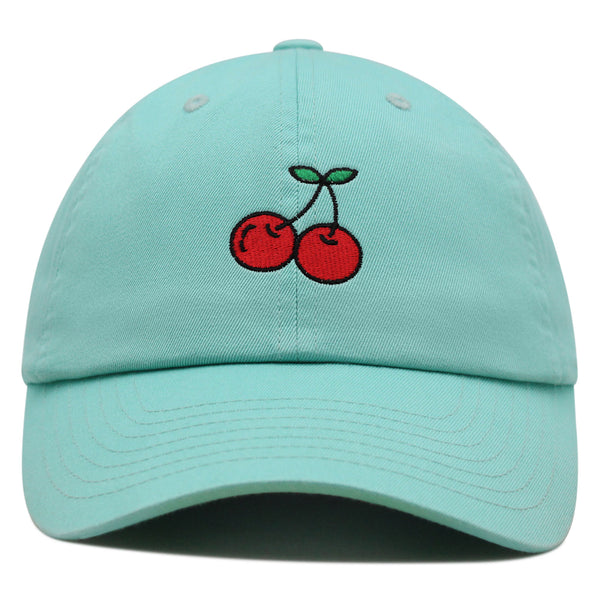 Cherries Premium Dad Hat Embroidered Baseball Cap Fruit