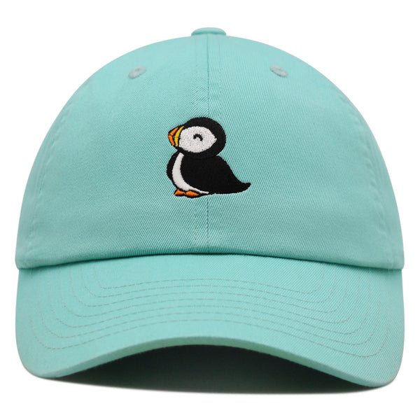 Puffin Premium Dad Hat Embroidered Baseball Cap Cute Bird