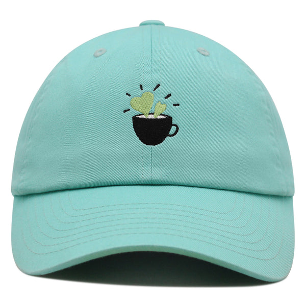 Plant in Mug Premium Dad Hat Embroidered Baseball Cap Plant