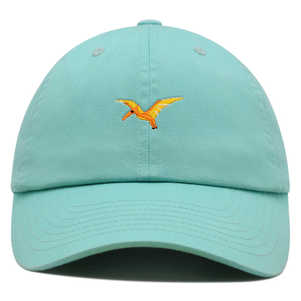 Pterodactyl Premium Dad Hat Embroidered Baseball Cap Dinosaur