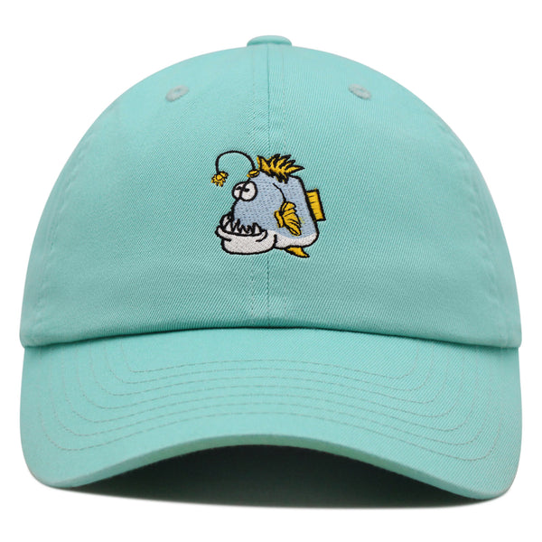 Angler Fish Premium Dad Hat Embroidered Baseball Cap Funny