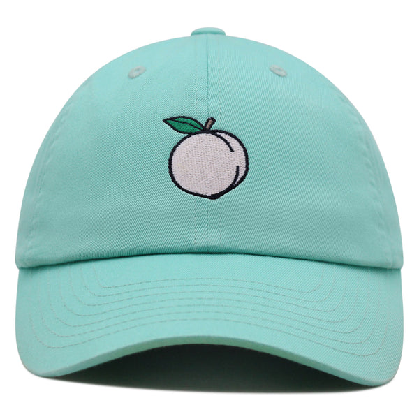 Peach Premium Dad Hat Embroidered Baseball Cap Cobbler Fruit