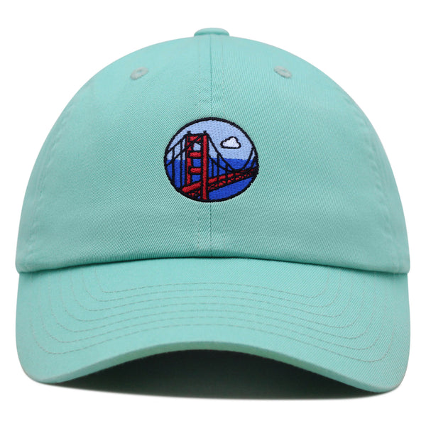 San Francisco Bridge Premium Dad Hat Embroidered Baseball Cap Travel Logo