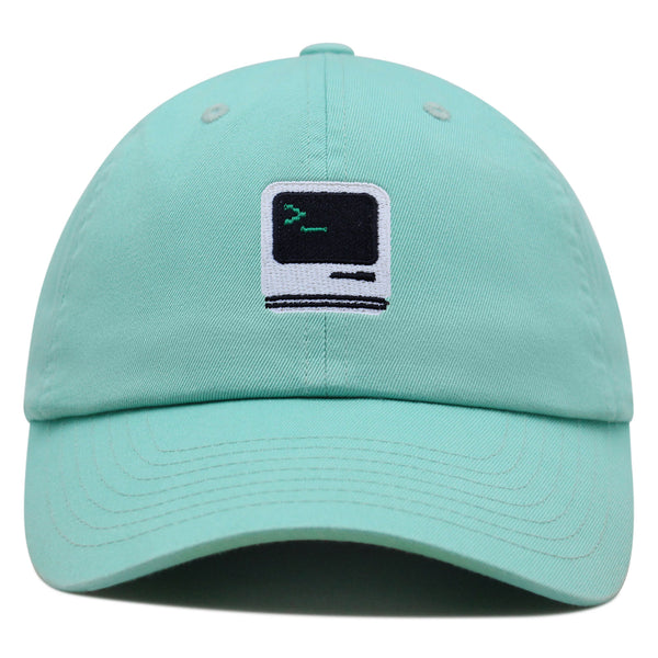 Vintage Computer Premium Dad Hat Embroidered Baseball Cap Old School