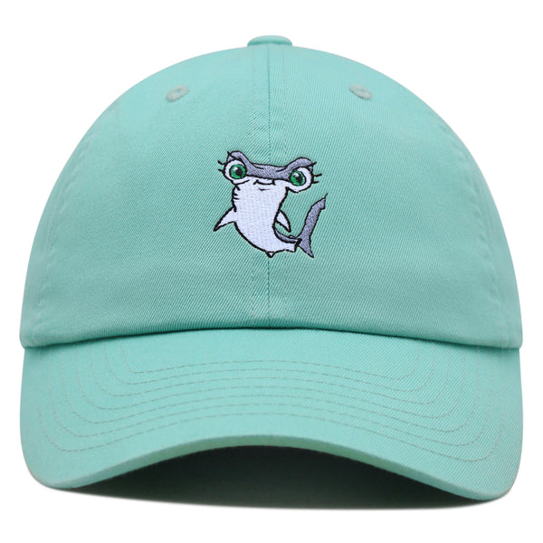 Hammerhead Shark Premium Dad Hat Embroidered Baseball Cap Cute Fish