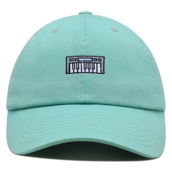 Synthesizer Keyboard Premium Dad Hat Embroidered Baseball Cap Music Instrument