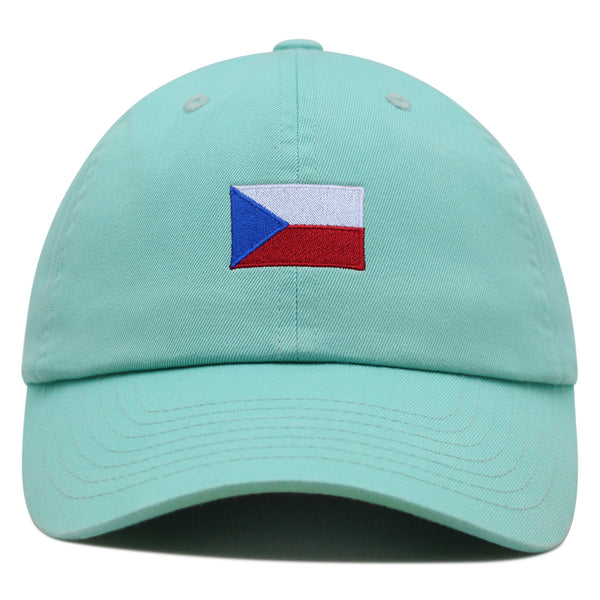 Czech Republic Flag Premium Dad Hat Embroidered Cotton Baseball Cap Country Flag Series