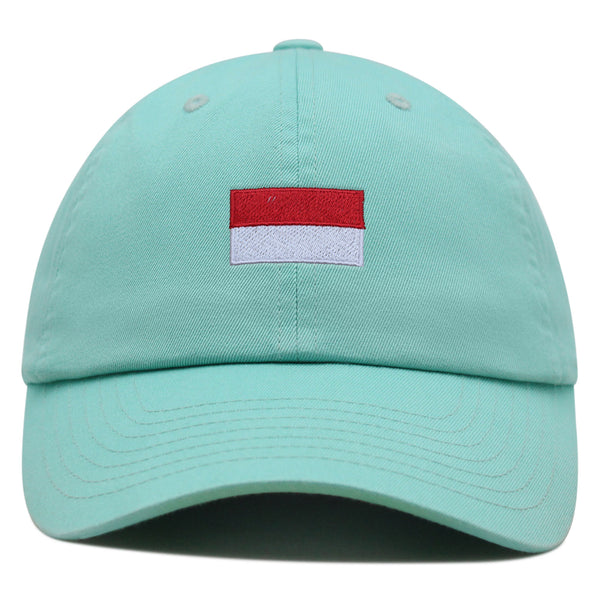 Indonesia Flag Premium Dad Hat Embroidered Cotton Baseball Cap Country Flag Series