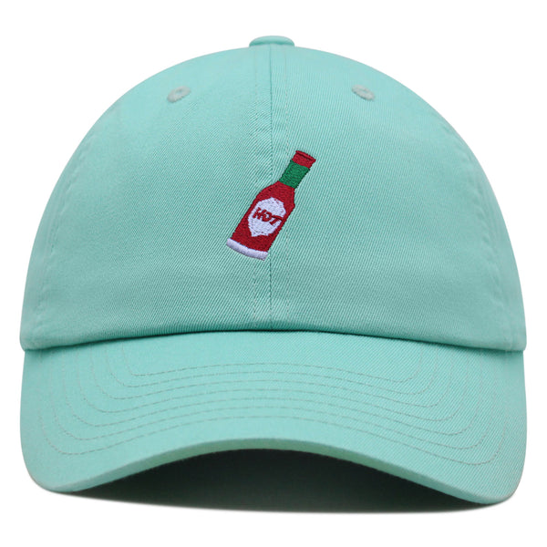 Hot Sauce Bottle Premium Dad Hat Embroidered Cotton Baseball Cap