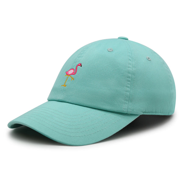 Flamingo Premium Dad Hat Embroidered Baseball Cap Bird Pink