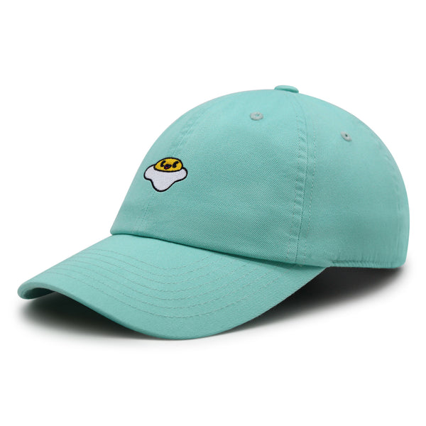 Smiling Egg Premium Dad Hat Embroidered Baseball Cap Sunny Side Up