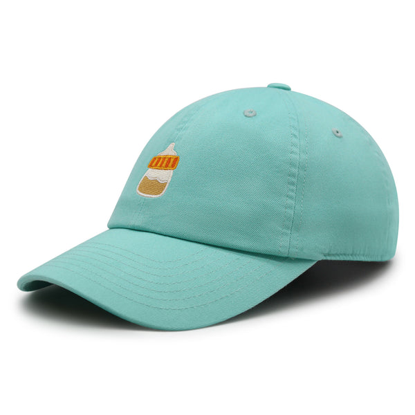 Orange Baby Bottle Premium Dad Hat Embroidered Baseball Cap Infant New Born