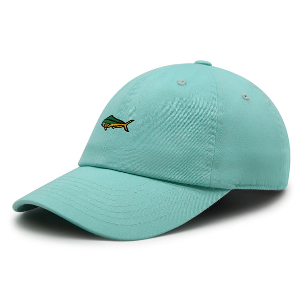 Mahi-Mahi Fish Premium Dad Hat Embroidered Baseball Cap Fishing Ocean