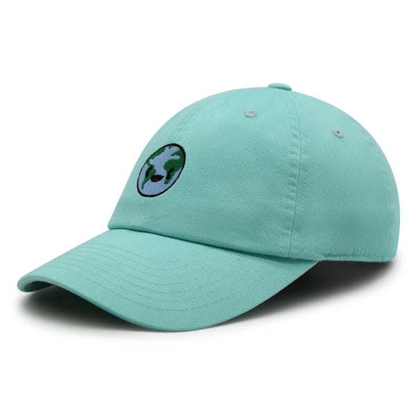 Happy Earth Premium Dad Hat Embroidered Baseball Cap Earth Environment