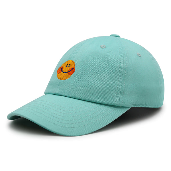 Smile Premium Dad Hat Embroidered Baseball Cap Emoji Smiling Face