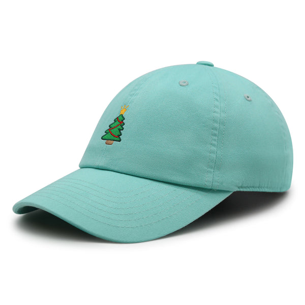 Christmas Tree Premium Dad Hat Embroidered Baseball Cap Holiday Santa