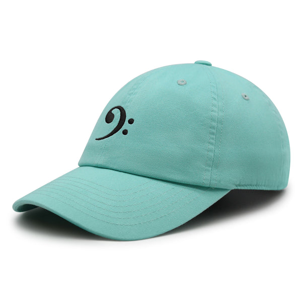 Bass Clef Premium Dad Hat Embroidered Baseball Cap Music Symbol