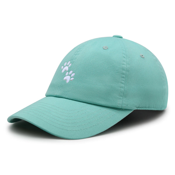 Dog Paw Premium Dad Hat Embroidered Cotton Baseball Cap Puppy Paws