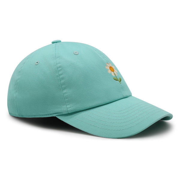 Chamomile Flower Premium Dad Hat Embroidered Baseball Cap Floral