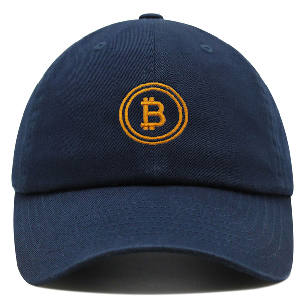 Bitcoin Premium Dad Hat Embroidered Baseball Cap Cryptocurrency