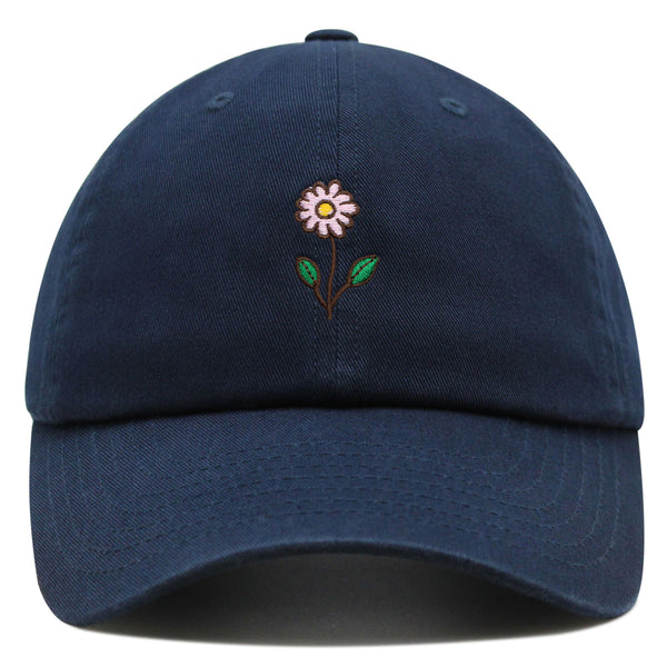 Flower Premium Dad Hat Embroidered Baseball Cap Flower Pink