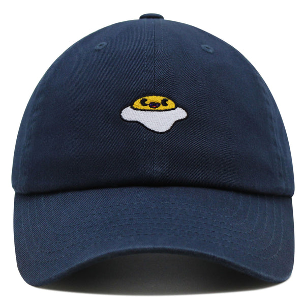 Smiling Egg Premium Dad Hat Embroidered Baseball Cap Sunny Side Up