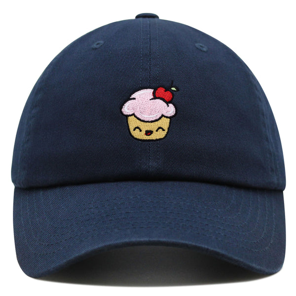 Happy Cupcake Premium Dad Hat Embroidered Baseball Cap Muffin Sweet