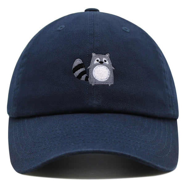 Racoon Premium Dad Hat Embroidered Baseball Cap Cute Zoo